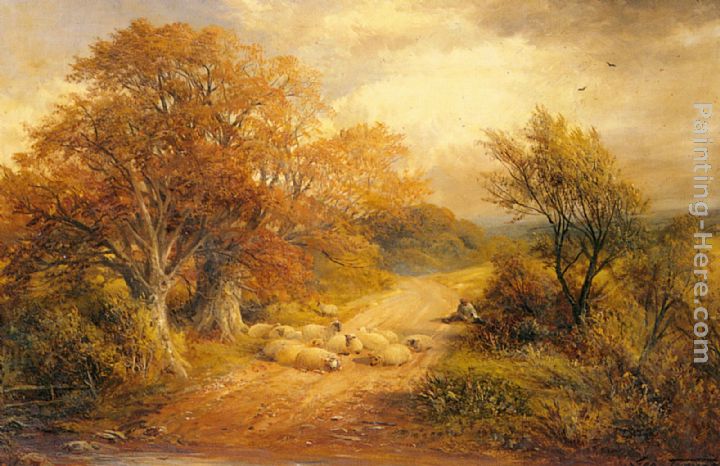 A Derbyshire Water Lane painting - George Turner A Derbyshire Water Lane art painting